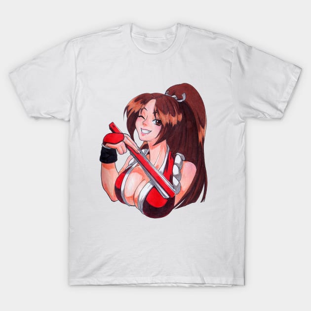 Mai Shiranui T-Shirt by KaylaNostrade